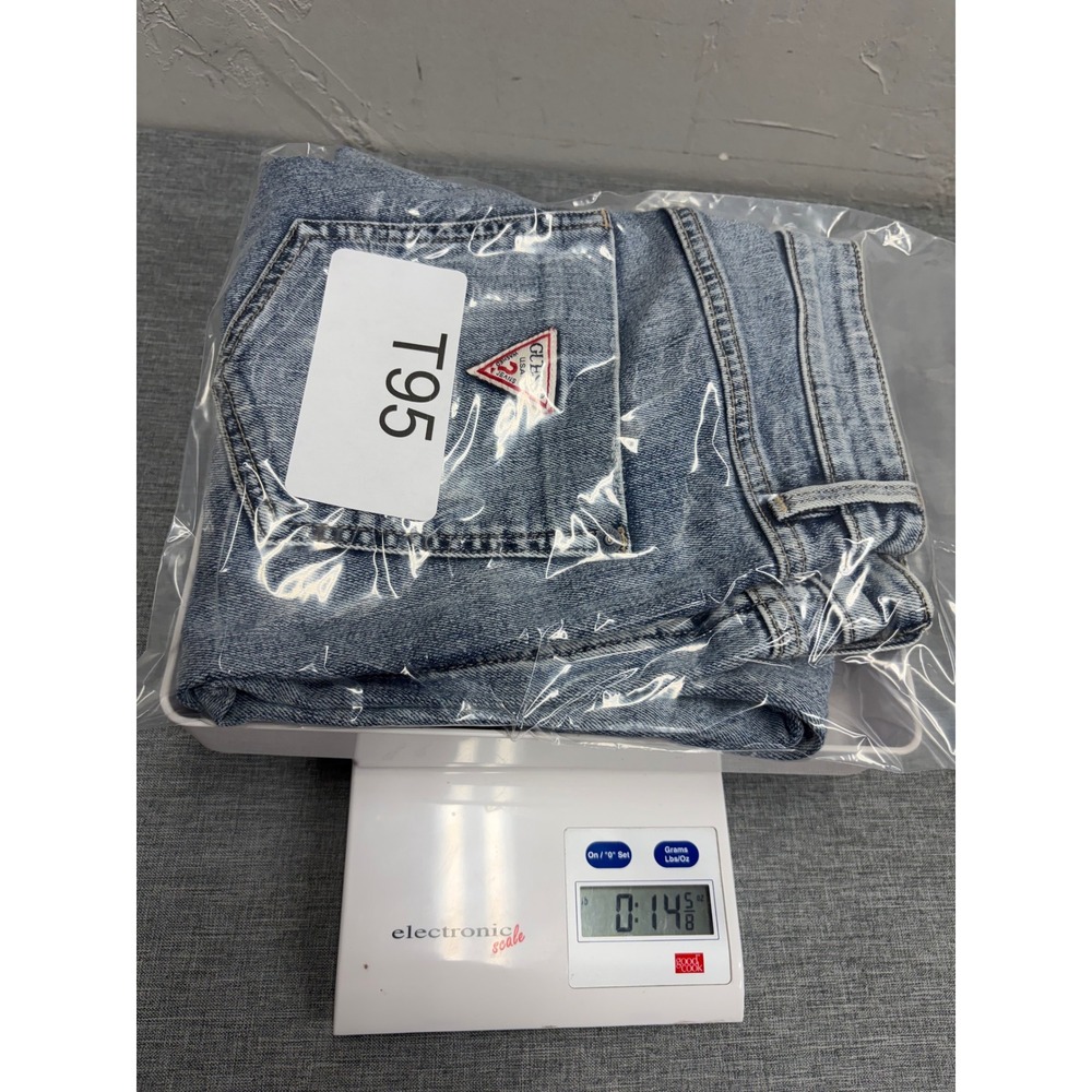 Guess Jeans Women 26 Straight Leg Patchwork Raw Hem Vintage Style W71AC4R2190 - Picture 13 of 13